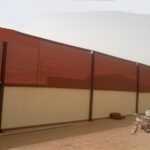 سواتر قماش بوثلين فوق سور بيت لون عودي