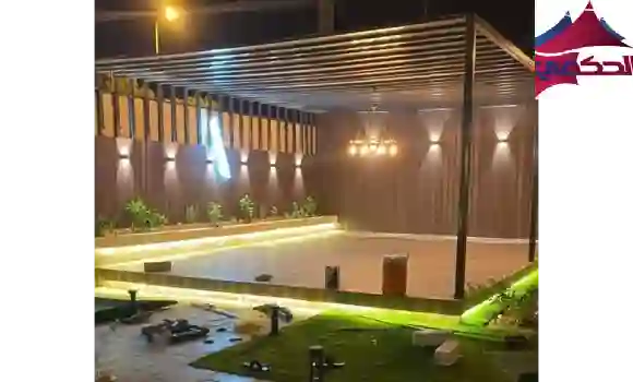 تركيب برجولات جدة بتصميمات عصرية وإضاءة حديثة